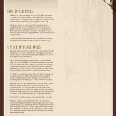 Menu Design InHouse ARTIST